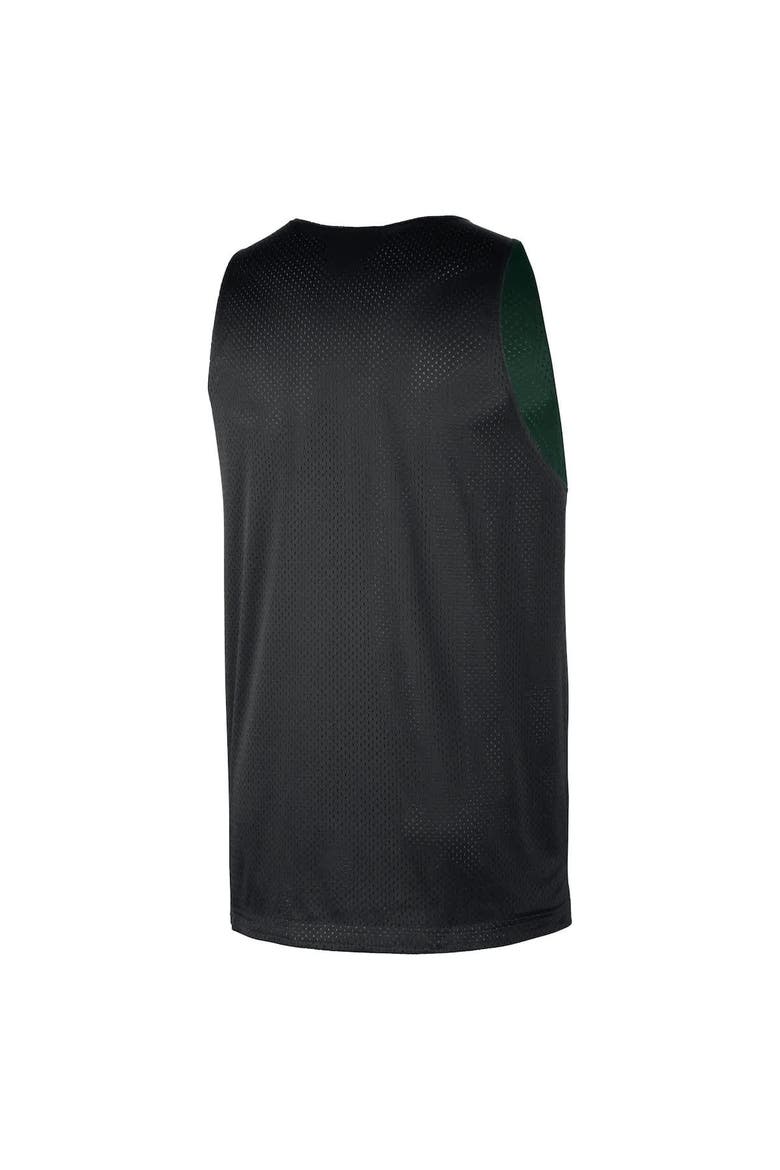 Men's Nike Hunter Green/Black Milwaukee Bucks Courtside Reversible Mesh Practice Jersey, Alternate, color, Hunter Green