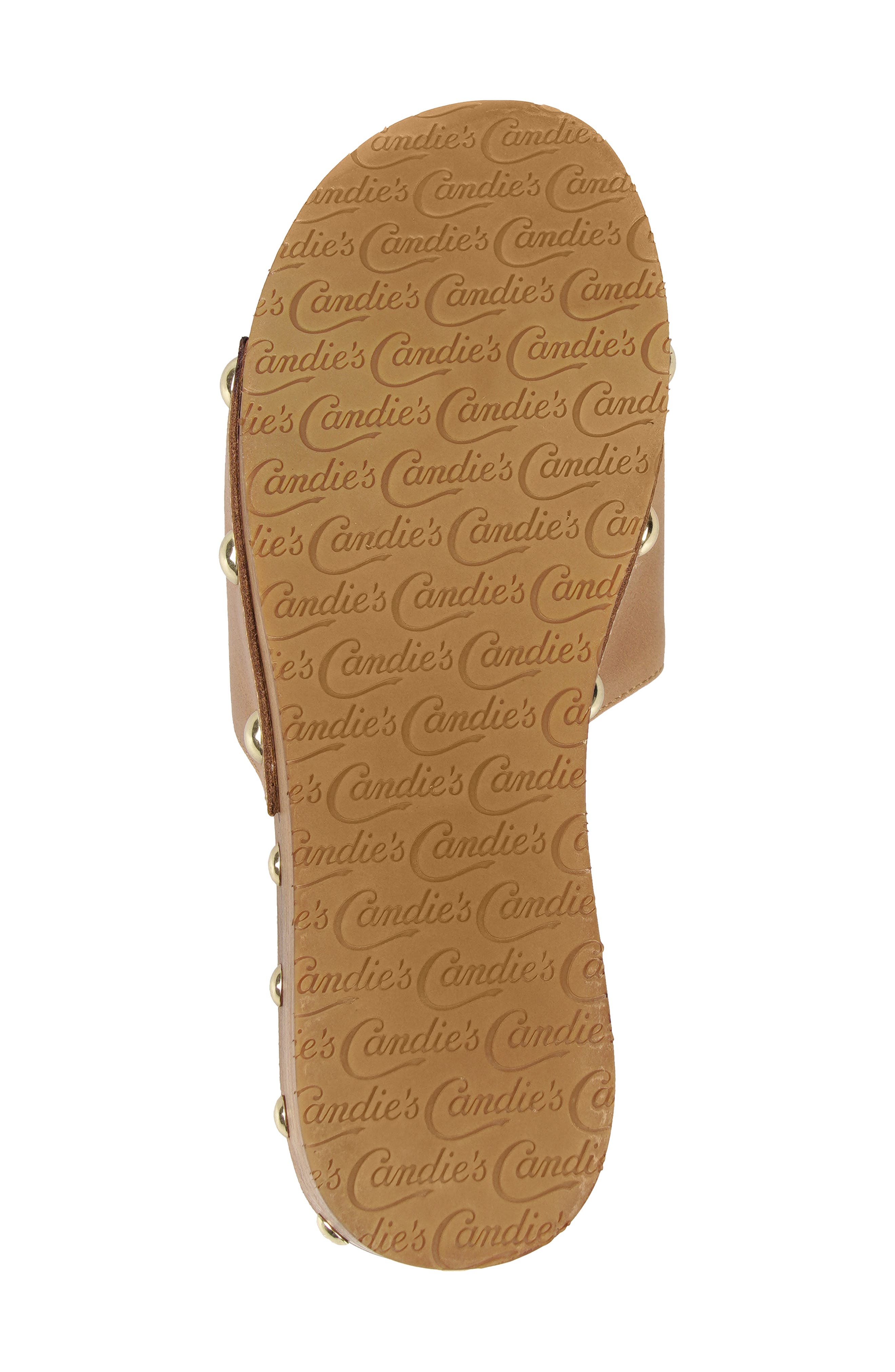 Jewell Platform Wedge Slide Sandal, Alternate, color, TAN LEATHER