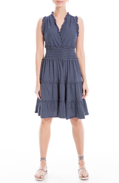 Sleeveless Short Smocked Dress