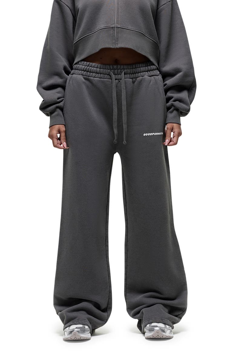 Good For Nothing Vintage Grey Relaxed Joggers, Main, color, Grey