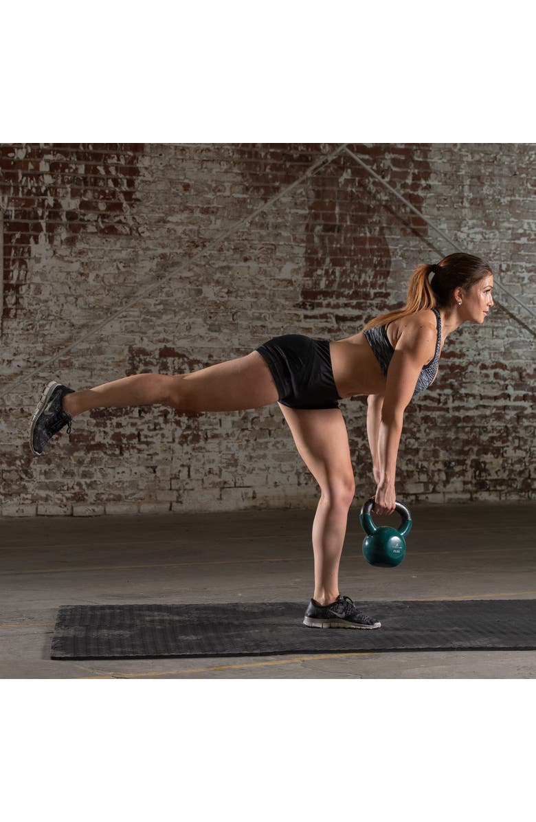 ProsourceFit Vinyl Coated Iron Kettlebell, Alternate, color, 25 Lb