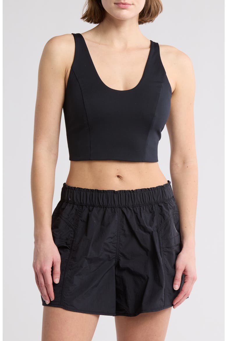 She's Got Rhythm Cropped Camisole, Main, color, BLACK