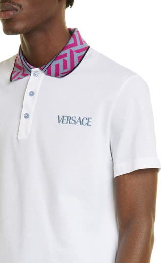 Tailored Fit Greca Collar Polo