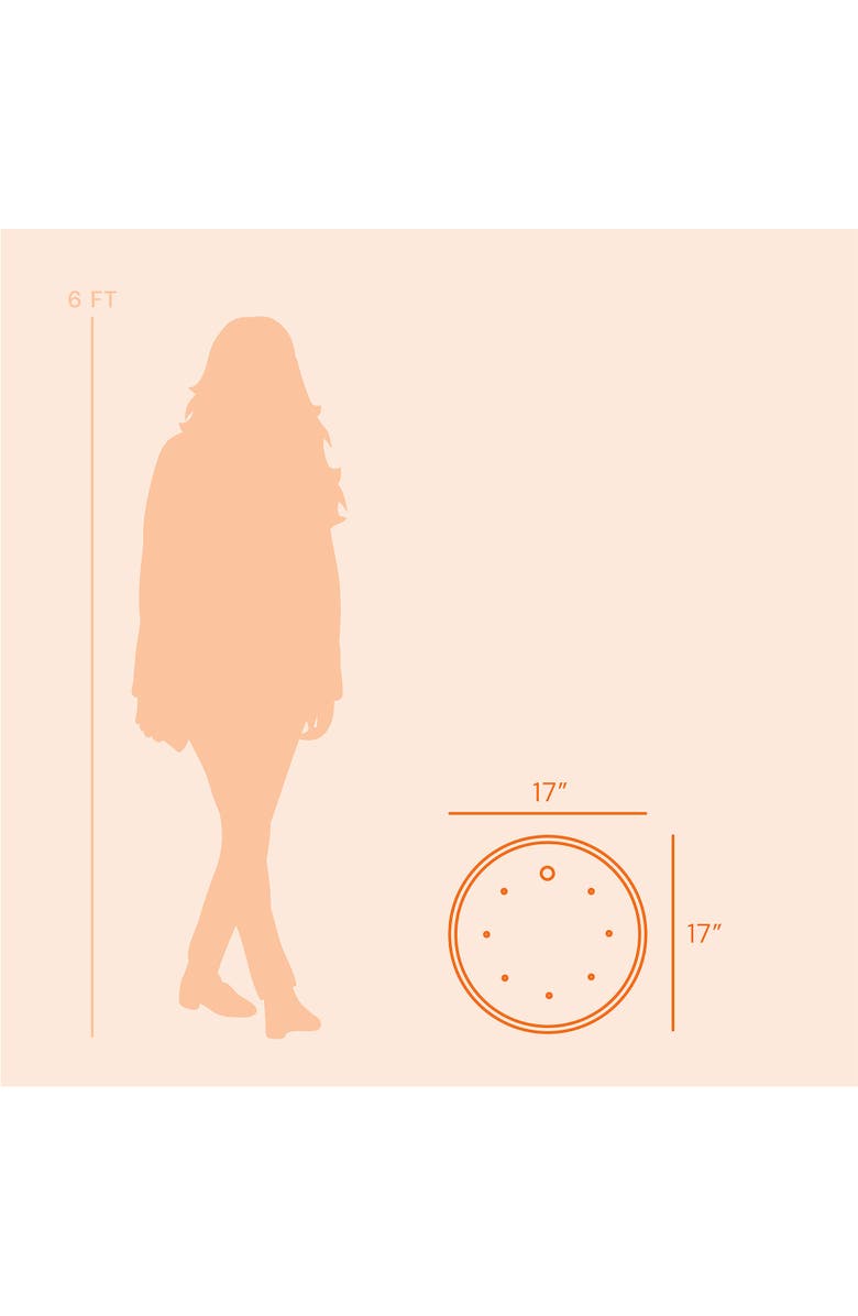 Bloem Ups A Daisy Round Planter Lift Insert 16 Inch Orange, Alternate, color, Orange