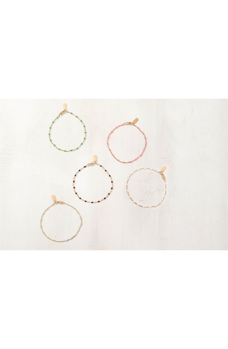 Set & Stones Kaz Bracelet, Alternate, color, Gold / Emerald