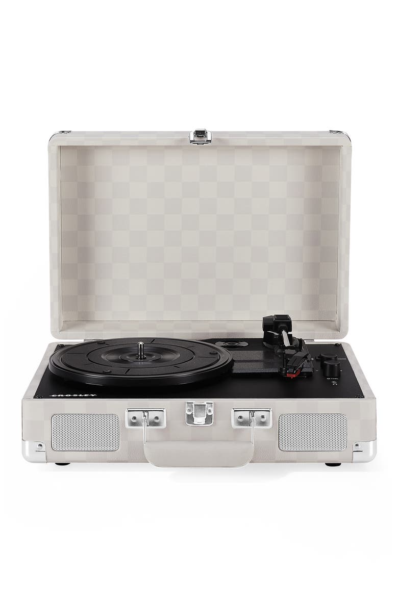 Cruiser Plus Record Player, Main, color, ALMOND CHECKERBOARD