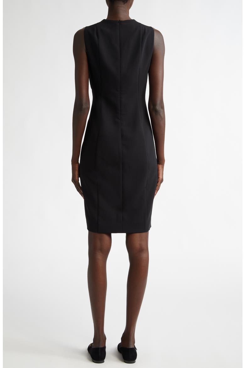 Classic V-Neck Dress, Alternate, color, BLACK