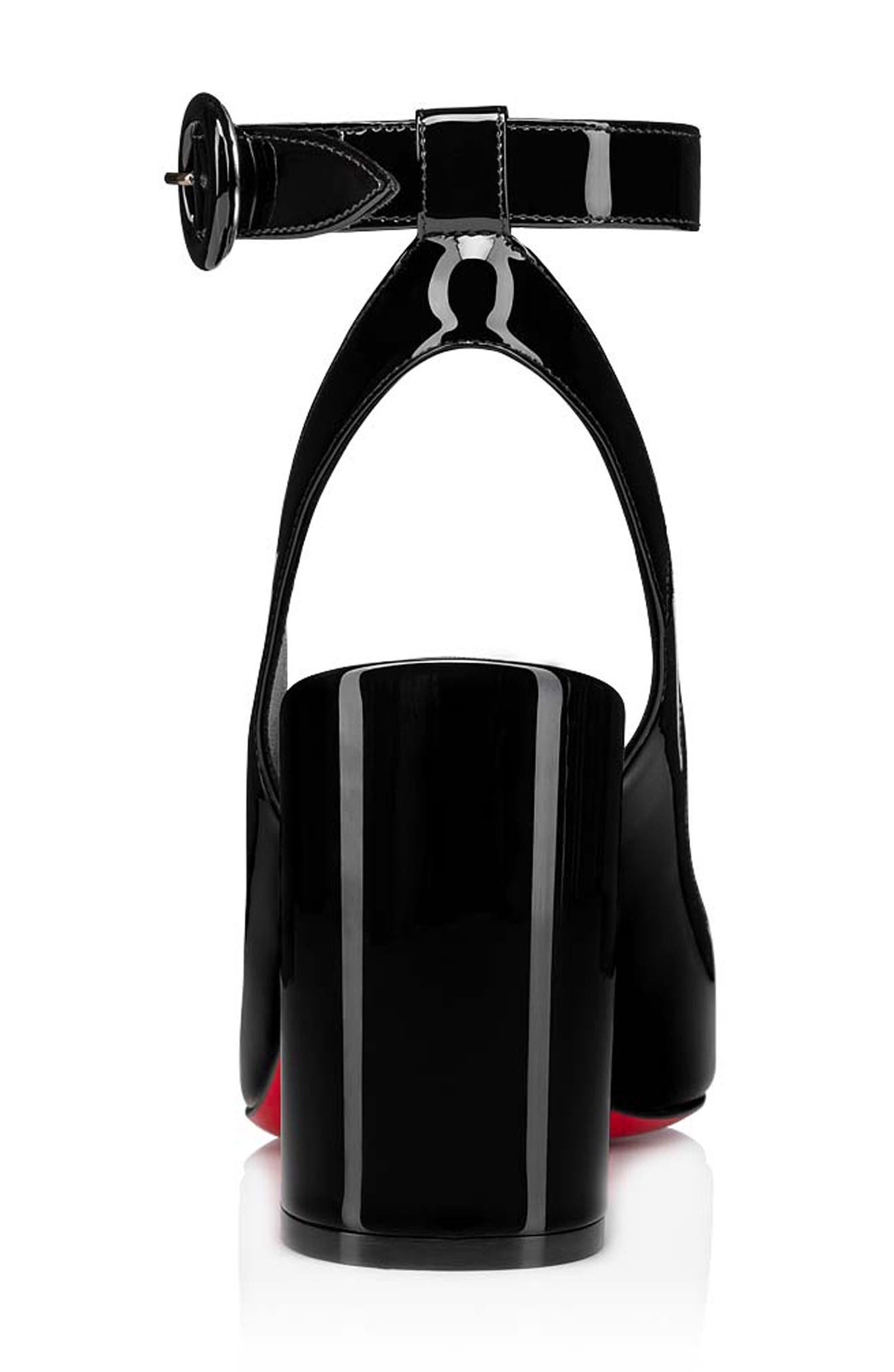 Christian Louboutin Miss Sab Slingback Pump, Alternate, color, B439 Black/ Lin Black