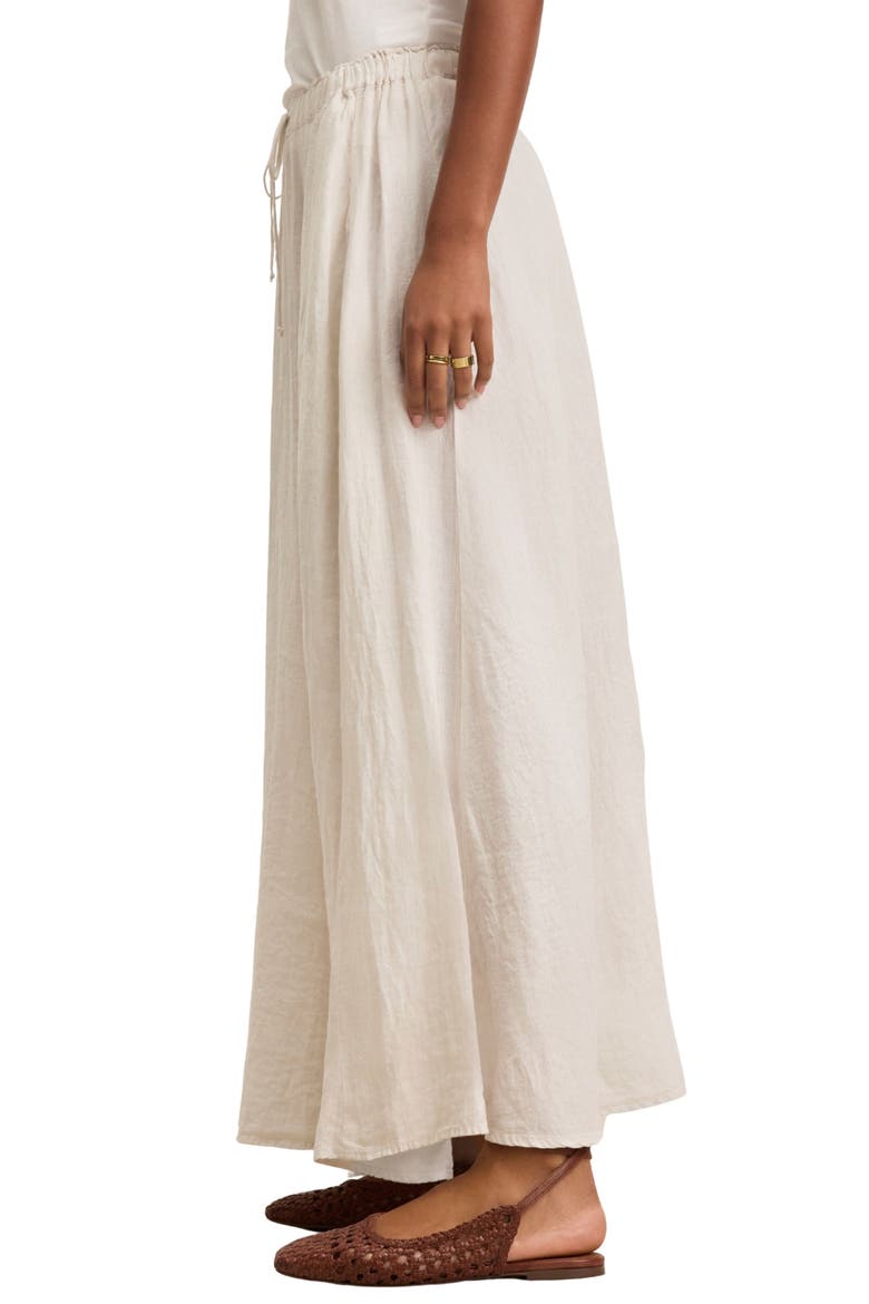 Cleowade Linen Maxi Skirt, Alternate, color, BEA NTURAL