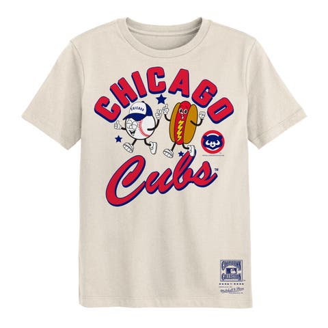 Preschool Mitchell & Ness  Natural Chicago Cubs Snack T-Shirt