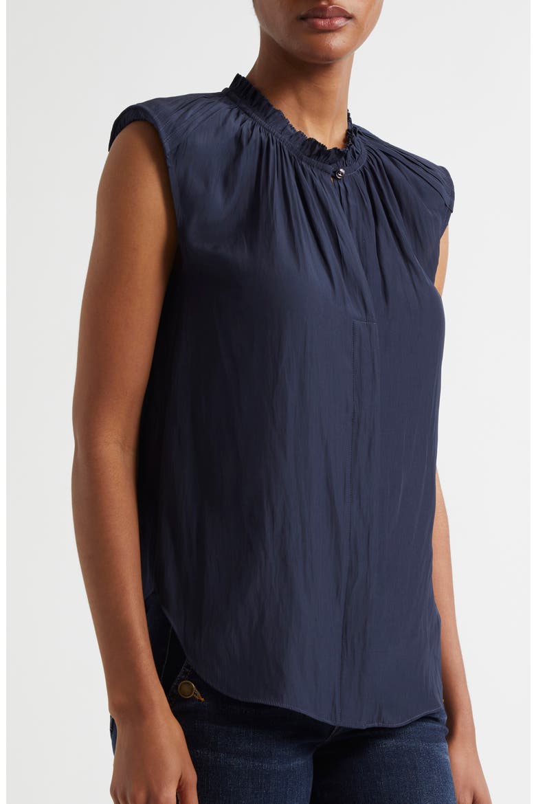 Polina Sleeveless Top, Alternate, color, NAVY
