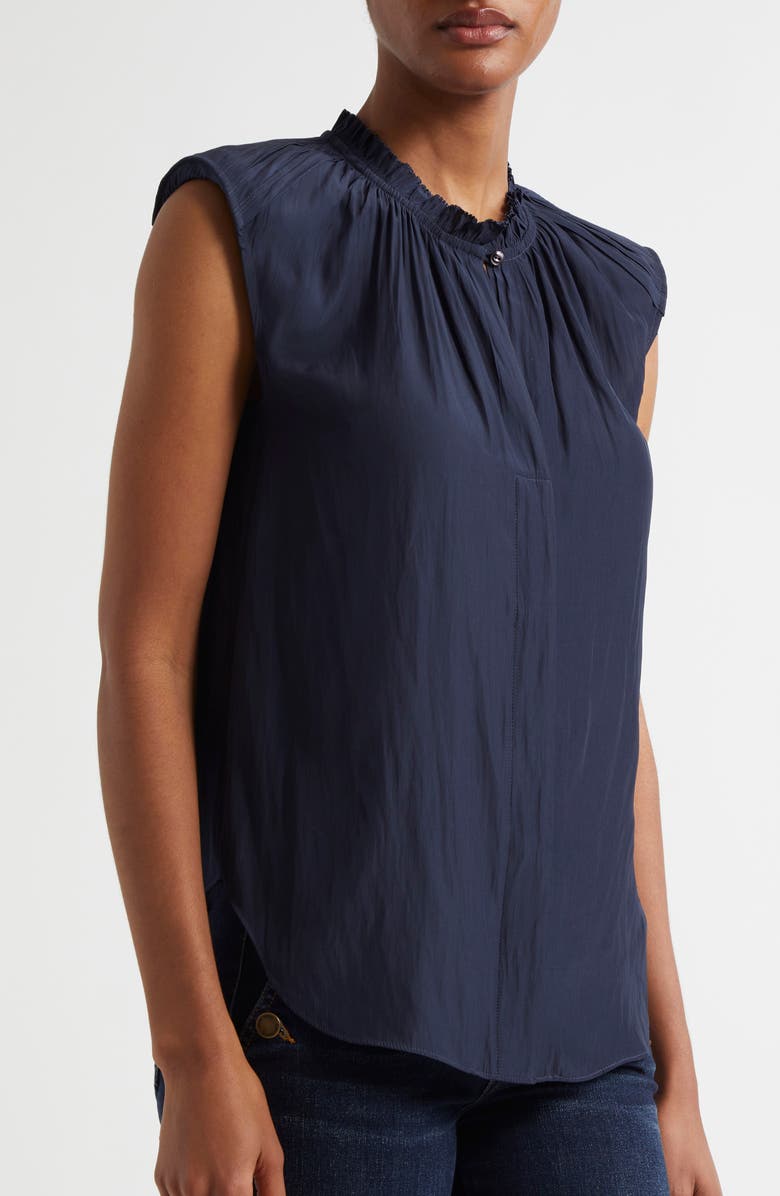 Ramy Brook Polina Sleeveless Top, Alternate, color, Navy