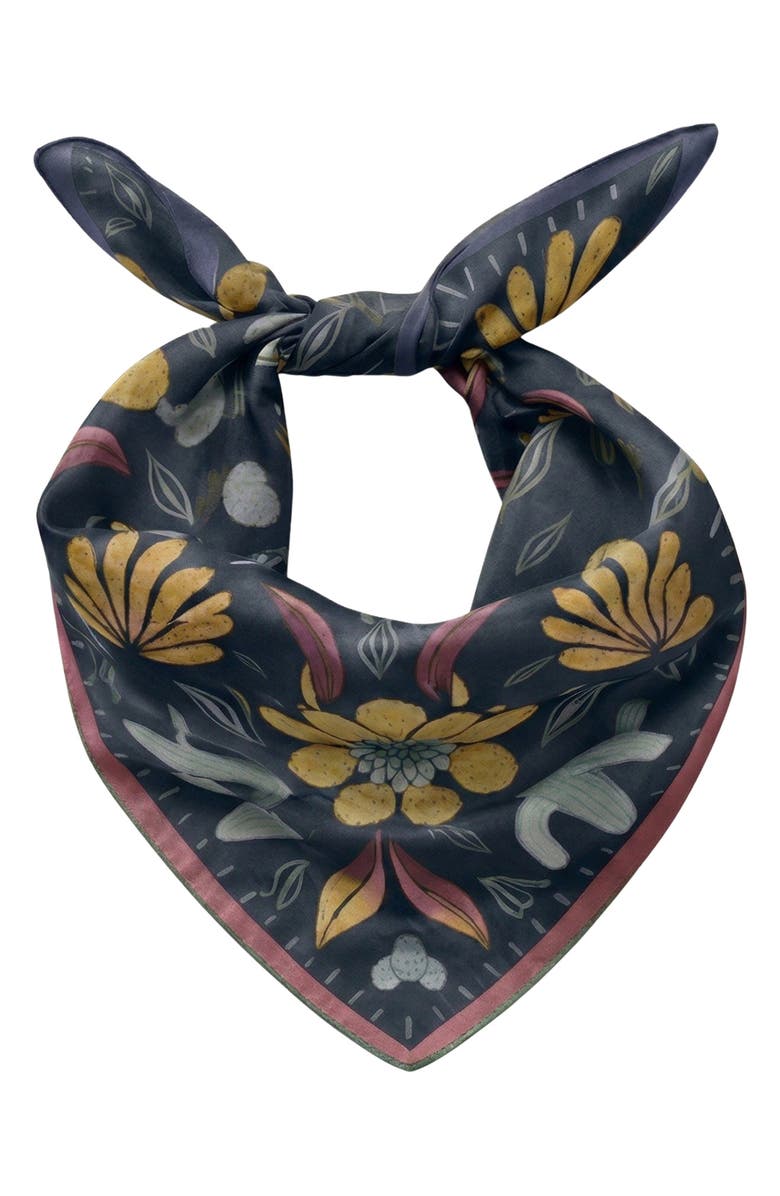 SAACHI Sun Desert Square Scarf, Alternate, color, Black Multi