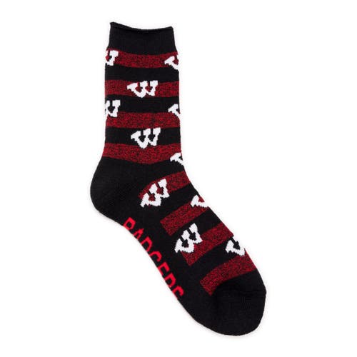 Muk Luks Gameday Terry Loop Socks In Black