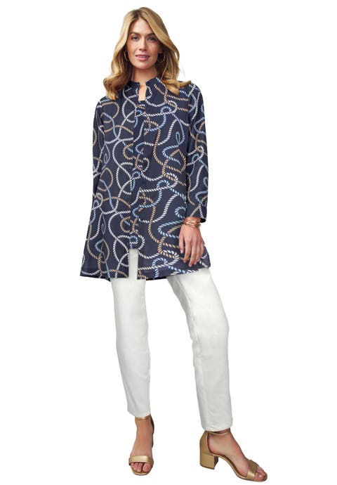 Georgette Button Front Tunic (Plus)