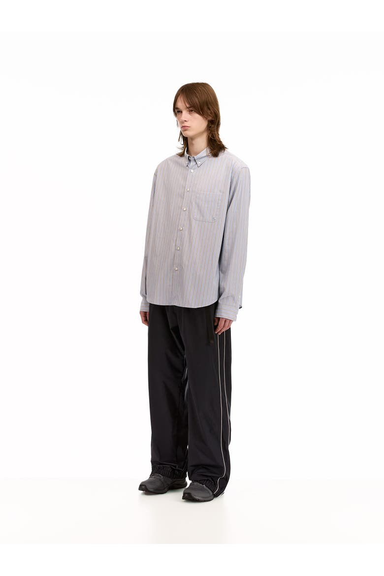 Striped Button Down Shirt, Alternate, color, Blue