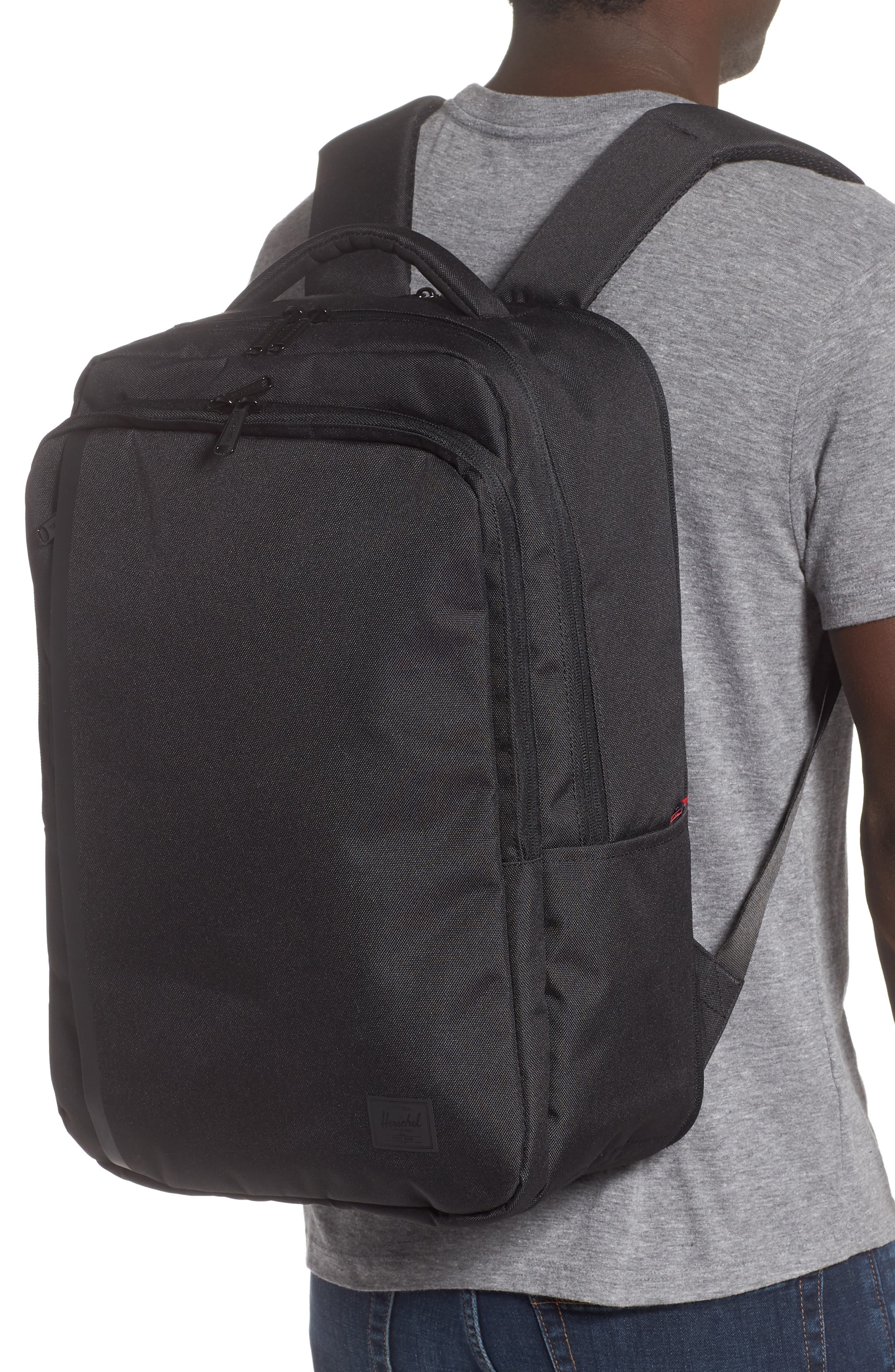 Travel Backpack, Alternate, color, BLACK