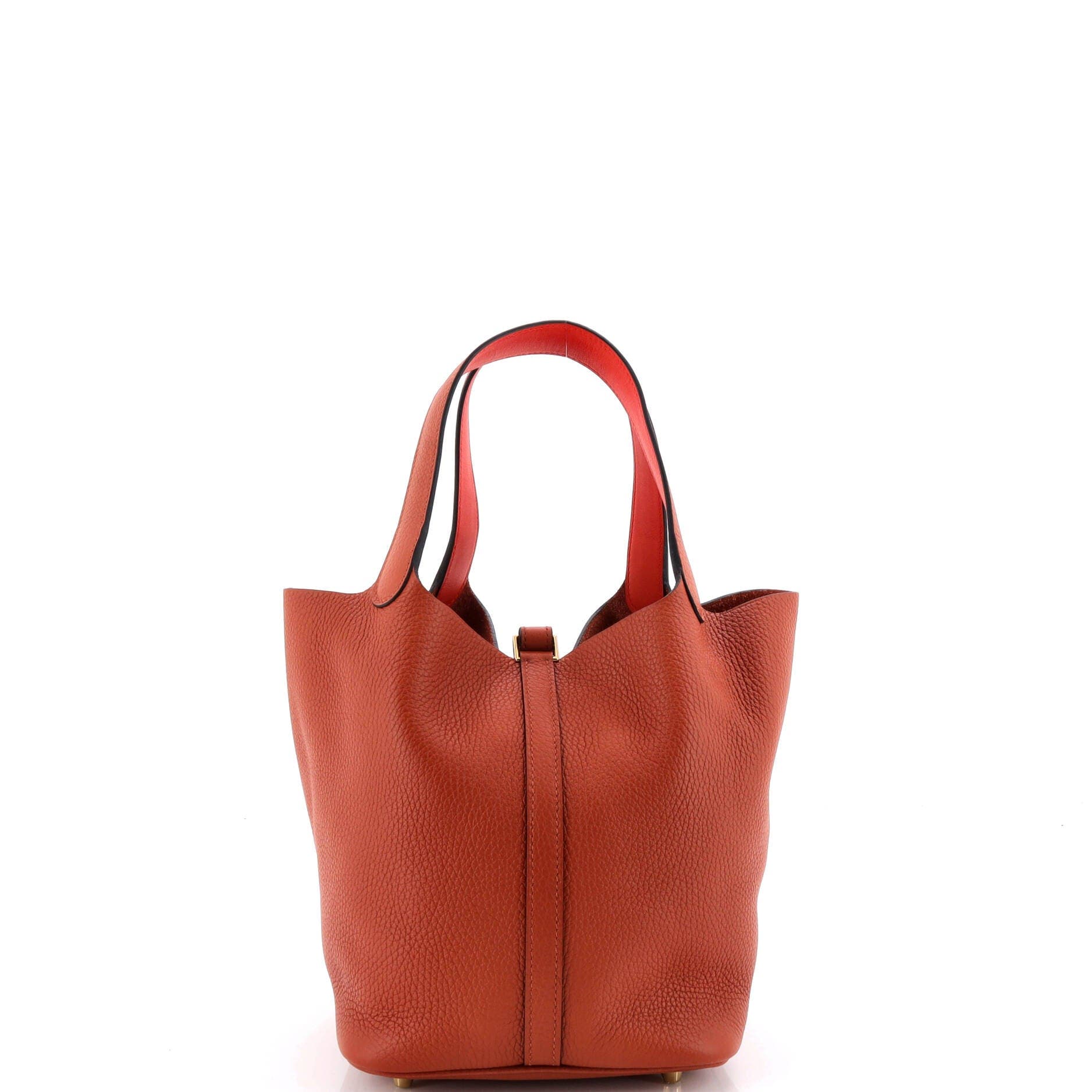 Eclat Picotin Lock Bag Clemence MM, Alternate, color, Brown