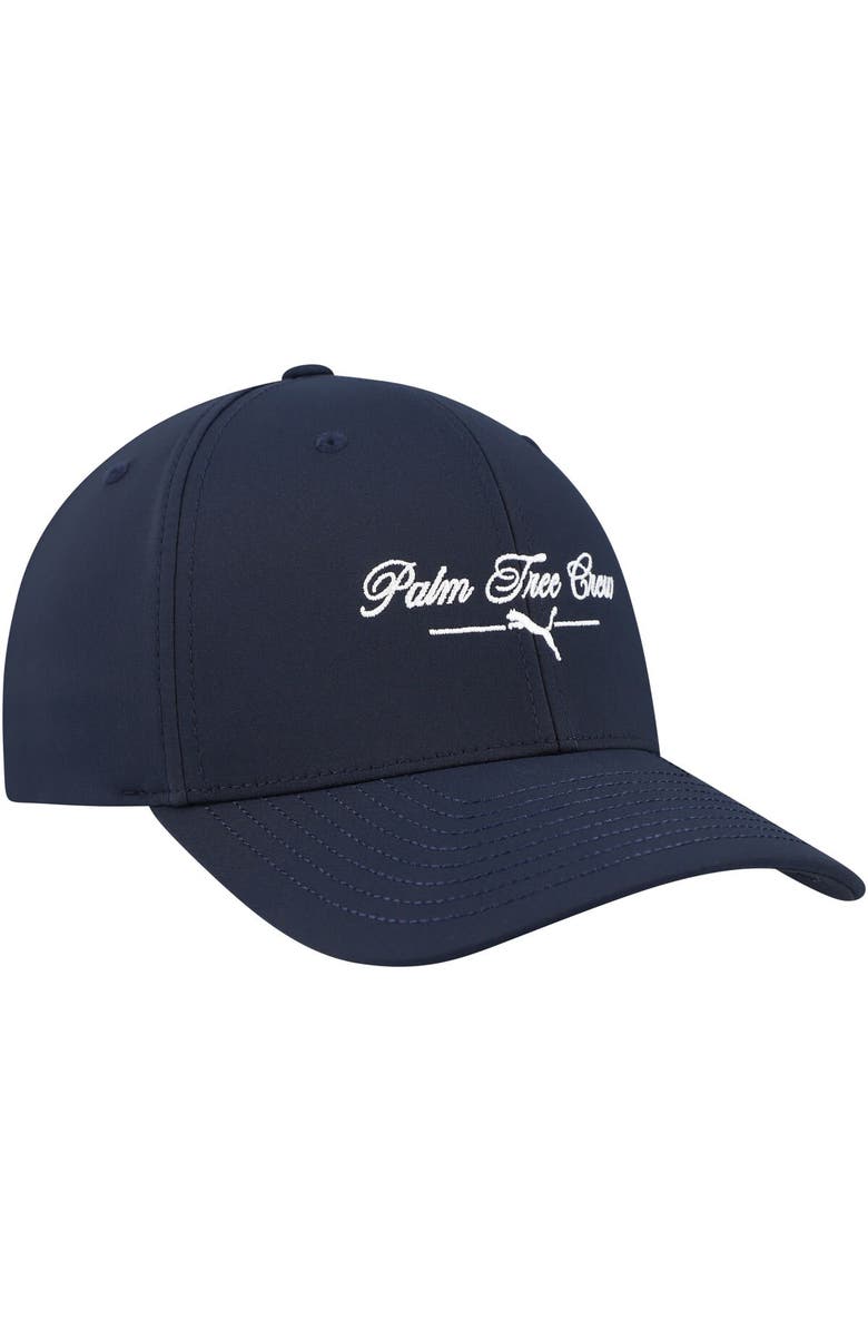 PUMA Men's Puma x PTC Navy WM Phoenix Open Script Adjustable Hat, Alternate, color, Navy