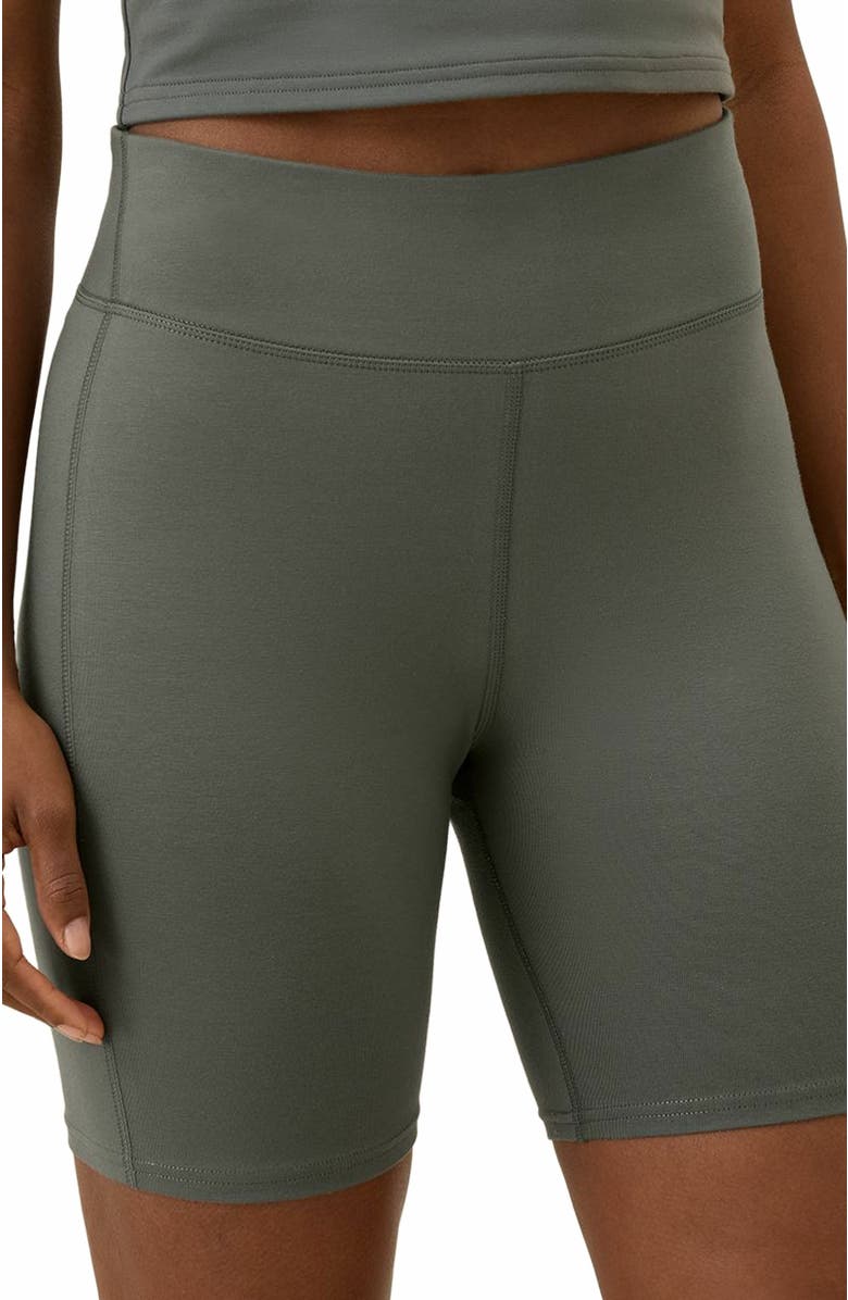 Pact On The Go-To Bike Short Made with Organic Cotton, Alternate, color, Castor Grey