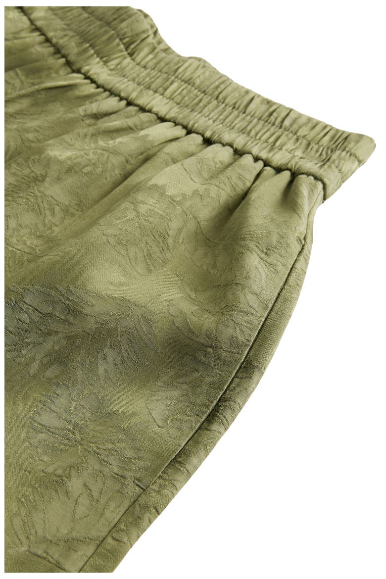 Jacquard Wide Leg Pants, Alternate, color, GREEN