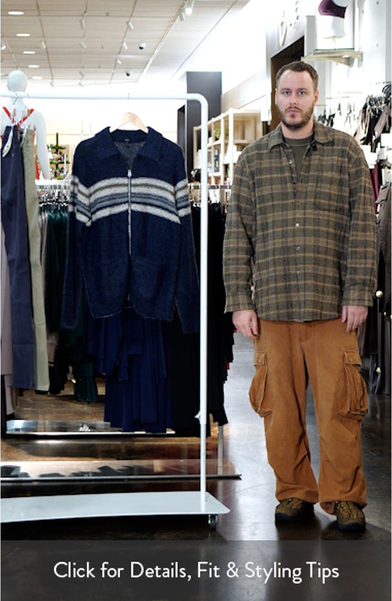 Seldon Stripe Zip-Up Cardigan, sales video thumbnail