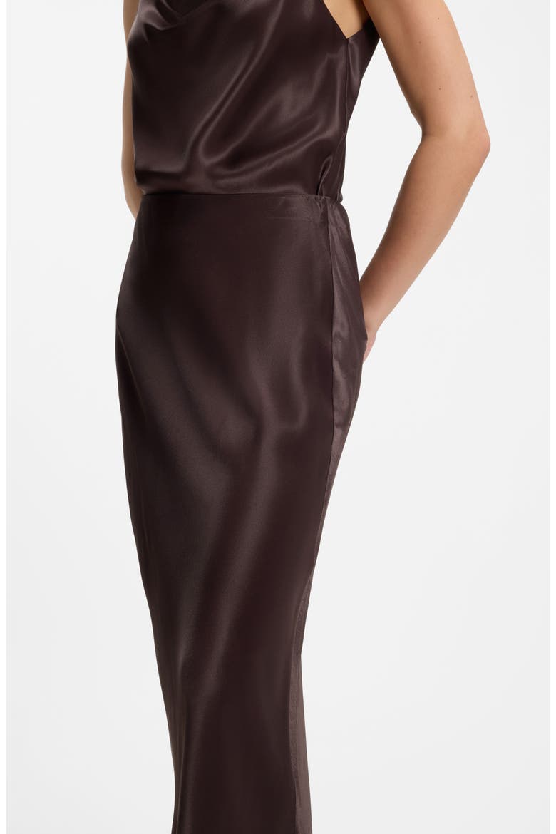 Vesatie Satin Midi Skirt, Alternate, color, MOLE