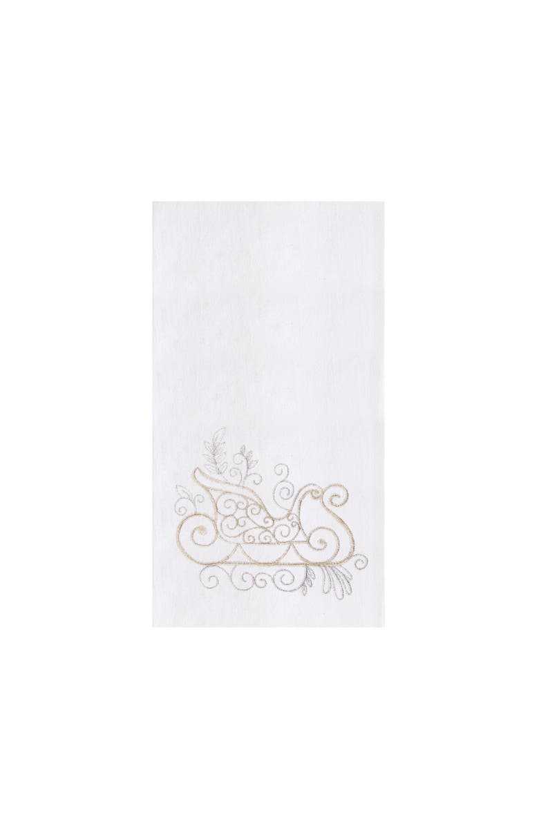 C&F Home Champagne Sleigh Towel, Main, color, White