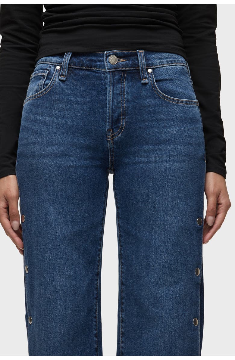 Hudson Jeans Rosie Side Seam Snaps Wide Leg, Alternate, color, Deep Ray