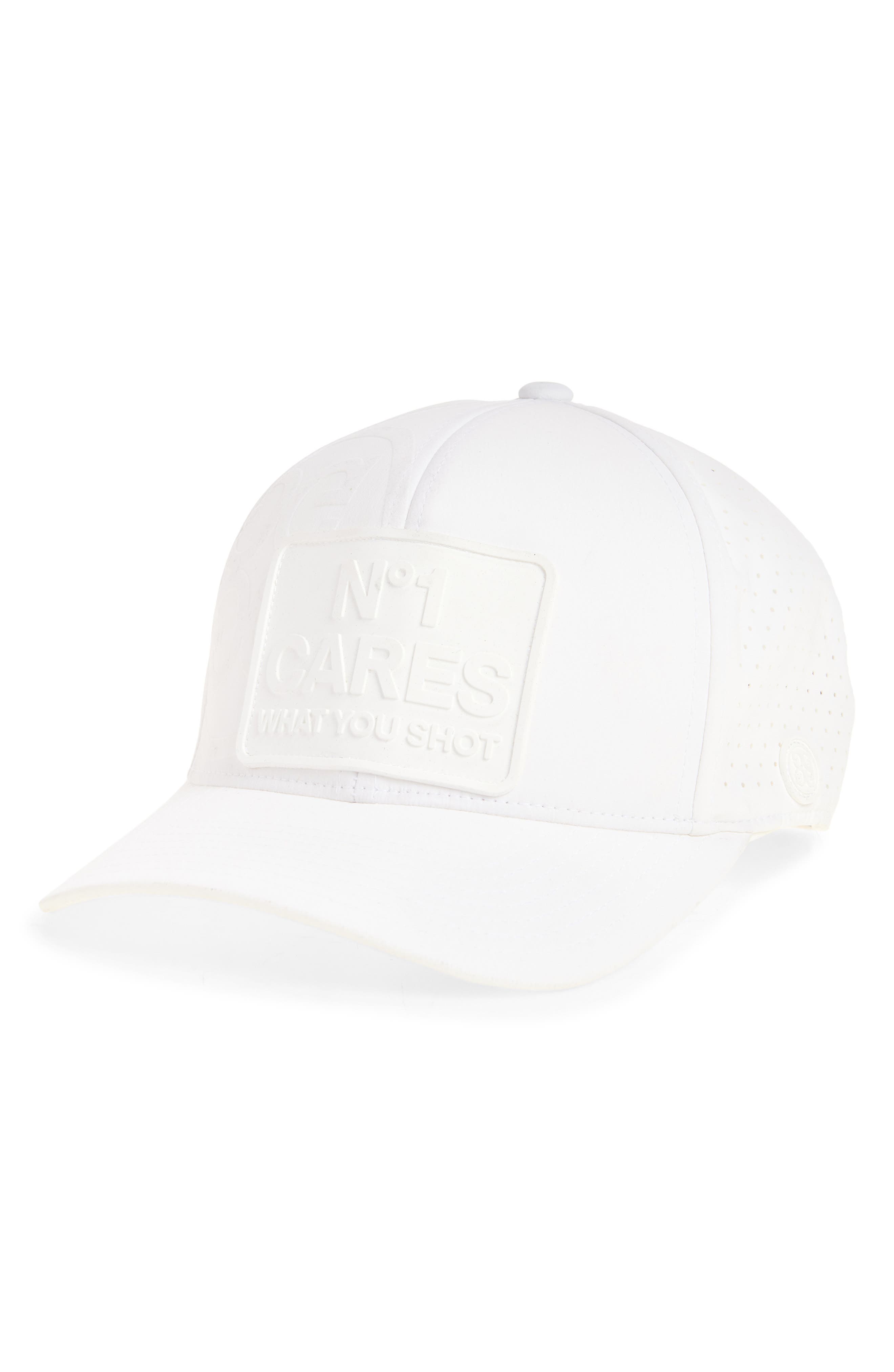 G/fore No One Cares Perforated Featherweight Cap In Snow