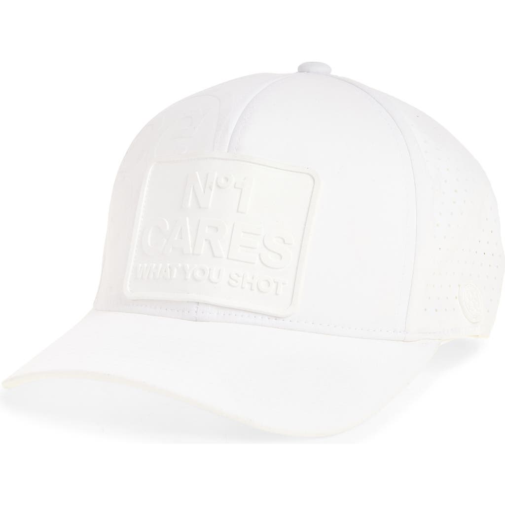 G/fore No One Cares Perforated Featherweight Cap In Snow