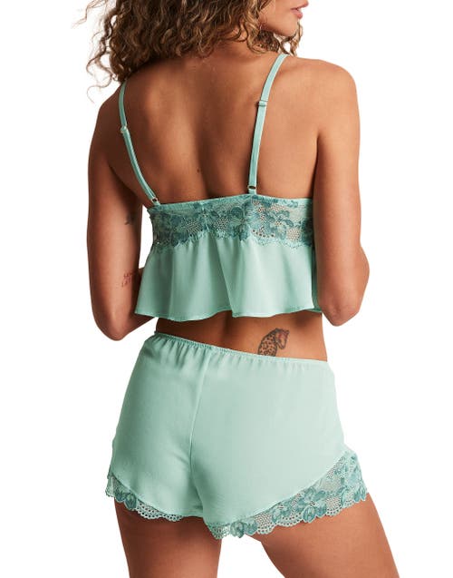 Adore Me Tammy Camisole & Shorts Set Lingerie In Green