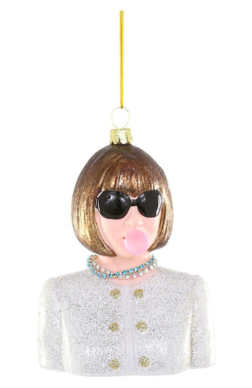 Cody Foster & Co. Anna Wintour Glass Ornament in Multi  product