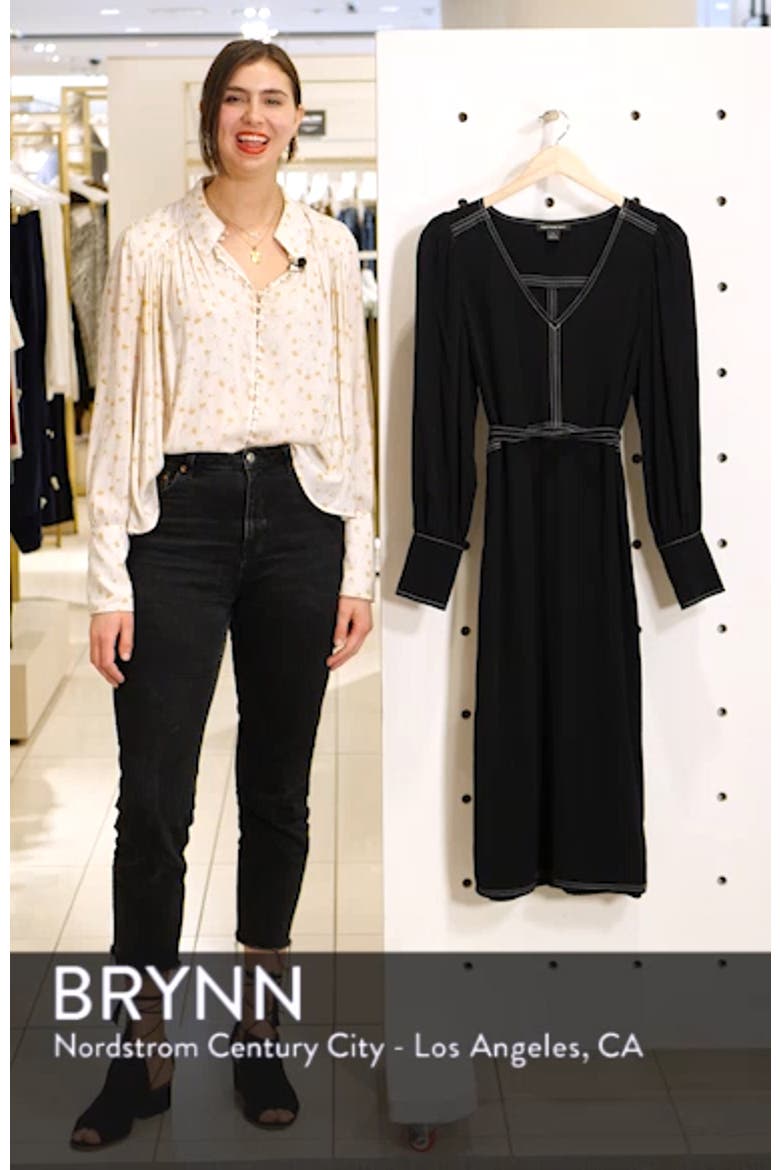 Side Slit Midi Dress (Nordstrom Exclusive) video