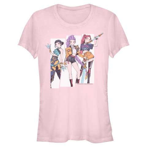 Junior's KPop Demon Hunters Huntrix Manhwa Style  Graphic T-Shirt