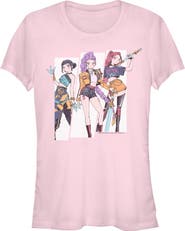 KPop Demon Hunters Junior's Huntrix Manhwa Style Short Sleeve Graphic T-Shirt