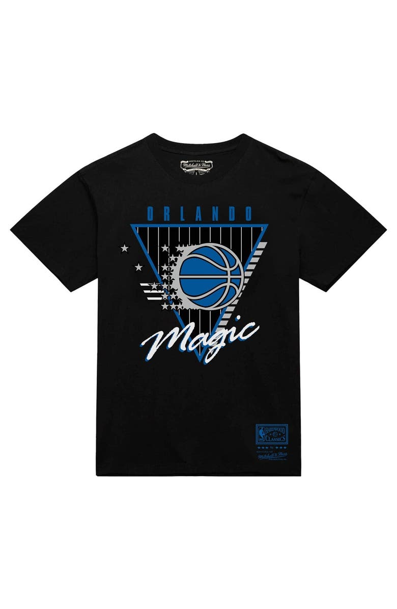 Mitchell & Ness Men's Mitchell & Ness  Black Orlando Magic Worldwide Collection Tri-Logo T-Shirt, Alternate, color, Black