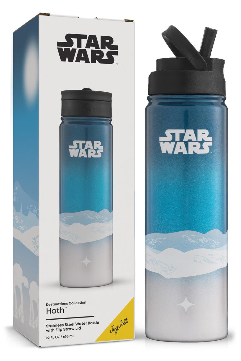 Star Wars Hoth 22-Ounce Stainless Steel Water Bottle, Alternate, color, BLUE