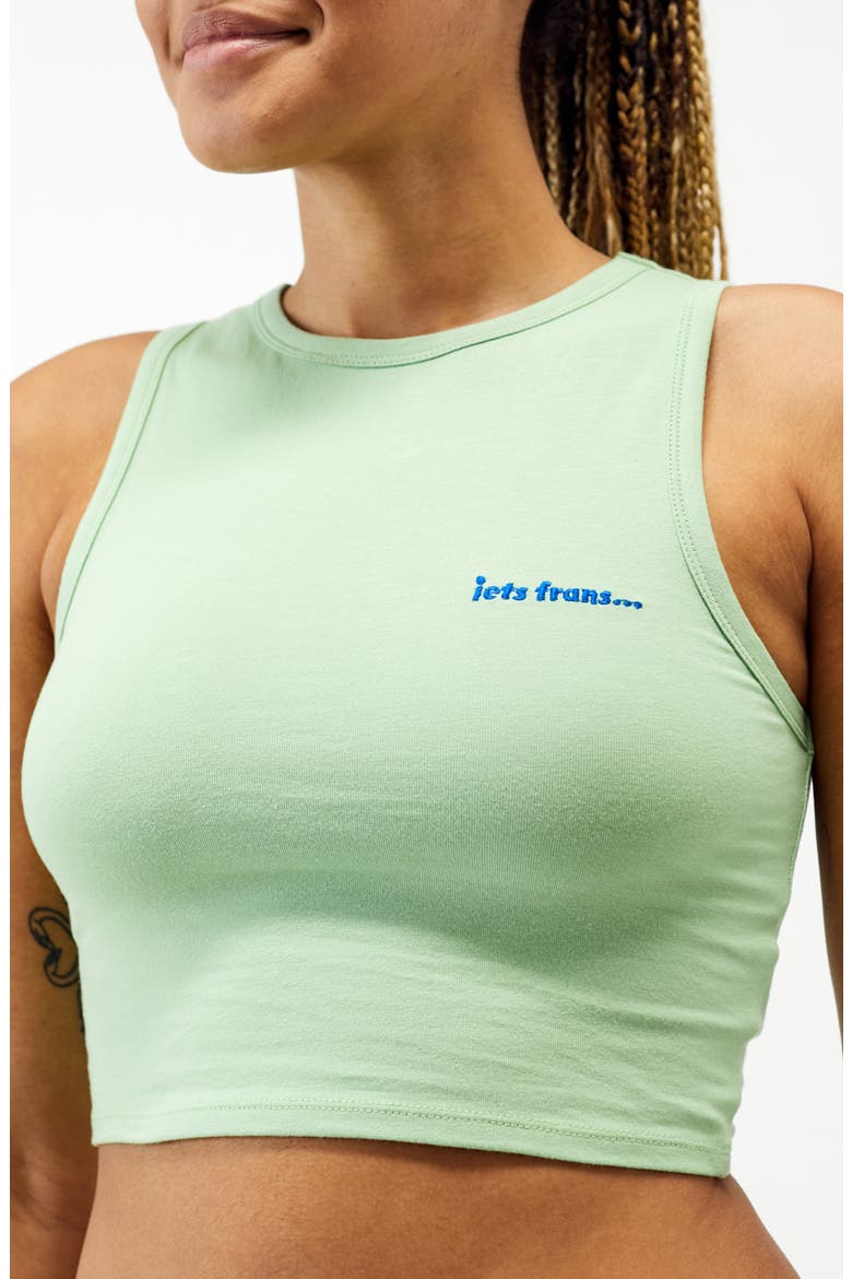 Super Crop Clean Tank, Alternate, color, FAIR GREEN