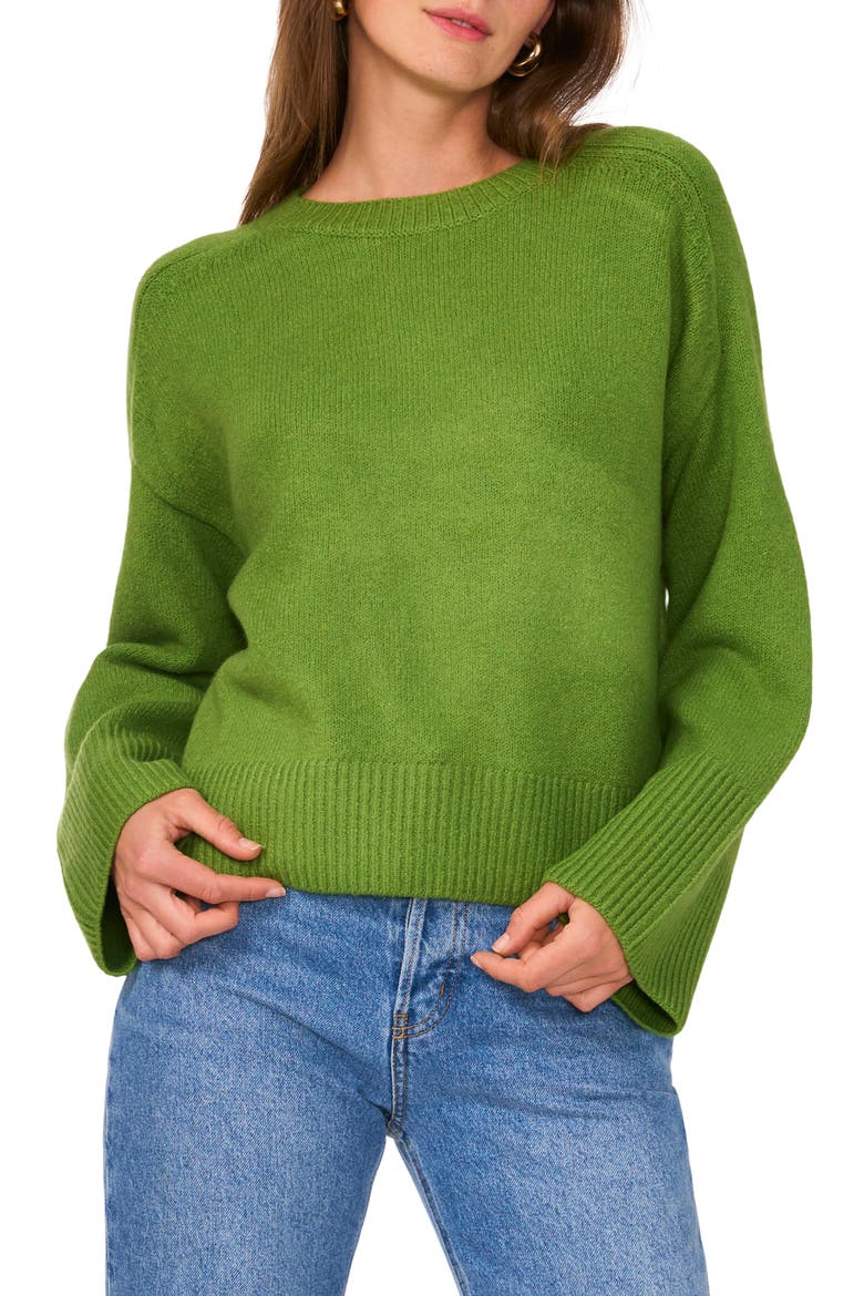 Crewneck Sweater, Main, color, SALTED LIME