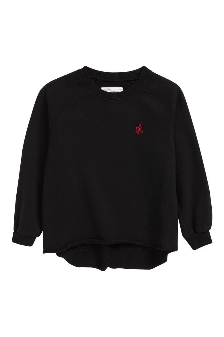 Kids' Talecut Crewneck Sweatshirt, Main, color, BLACK