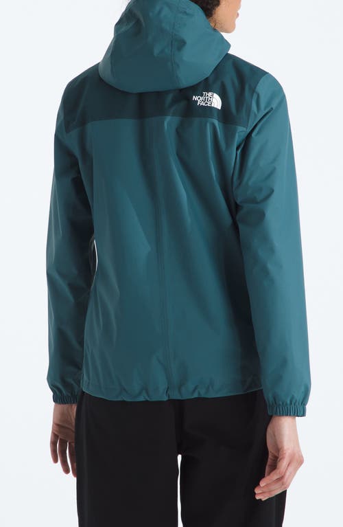 The North Face Antora Waterproof Hooded Rain Jacket In Blue