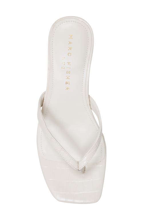 Marc Fisher Ltd Amelea Flip Flop In White