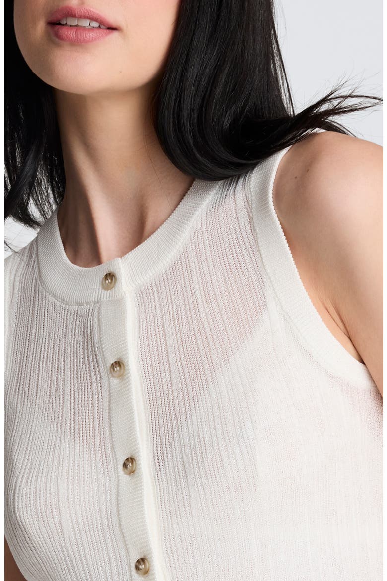 Rib Knit Vest, Alternate, color, PURE WHITE