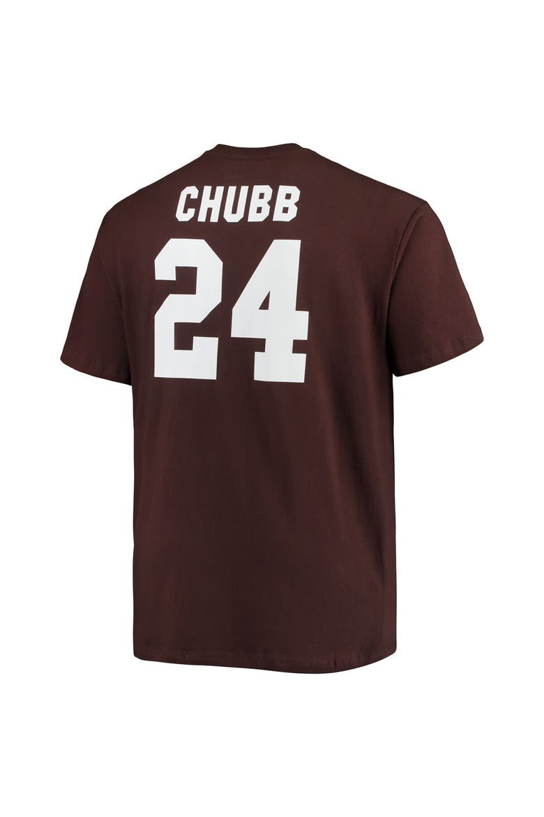 Men's Fanatics Branded Nick Chubb Brown Cleveland Browns Big & Tall Player Name & Number T-Shirt, Alternate, color, Brown