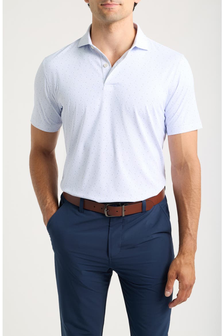 Campania Crown Crafted Performance Jersey Polo, Main, color, WHITE