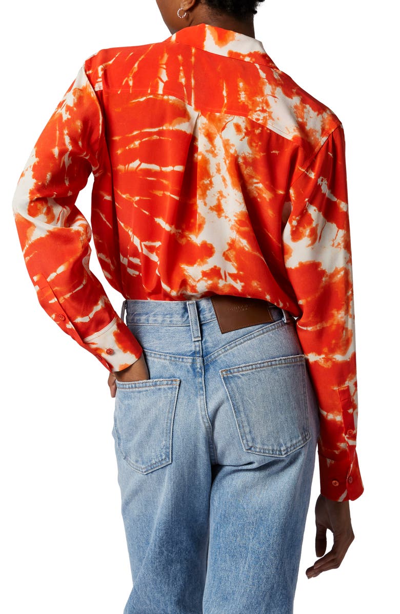 Equipment Essential Tie Dye Silk Shirt, Alternate, color,