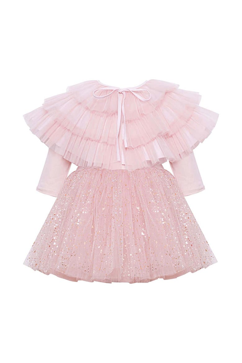 Pixie Tulle Dress Set, Main, color, Pink Sparkle