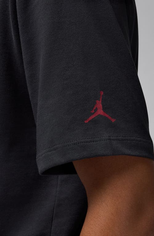 JORDAN JORDAN HERITAGE COTTON GRAPHIC T-SHIRT 