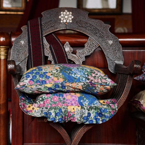 Sophie Williamson Design Square Pillow Cover Pré Fleuri In Multi